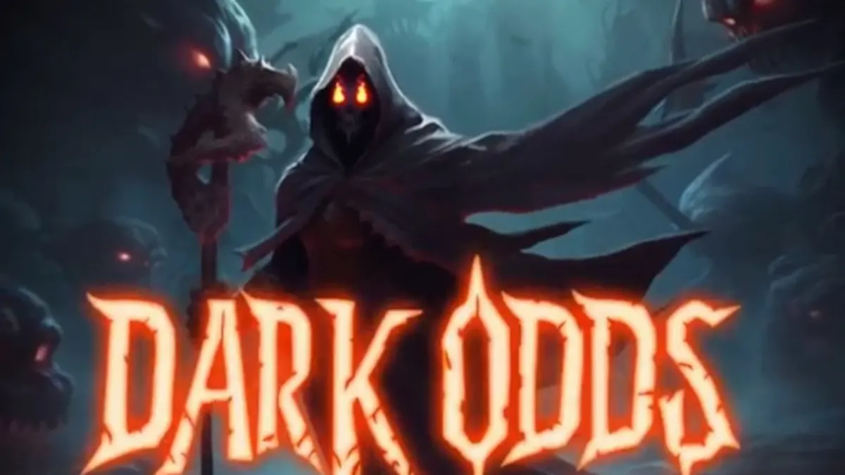 Ang interface ng Dark Odds slot na nagpapakita ng horror theme.