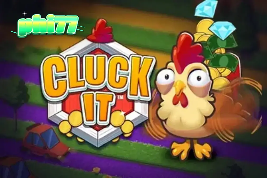 Isang masayang manok sa isang farm-themed na crash game na Cluck It